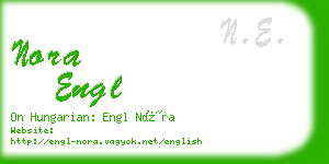 nora engl business card